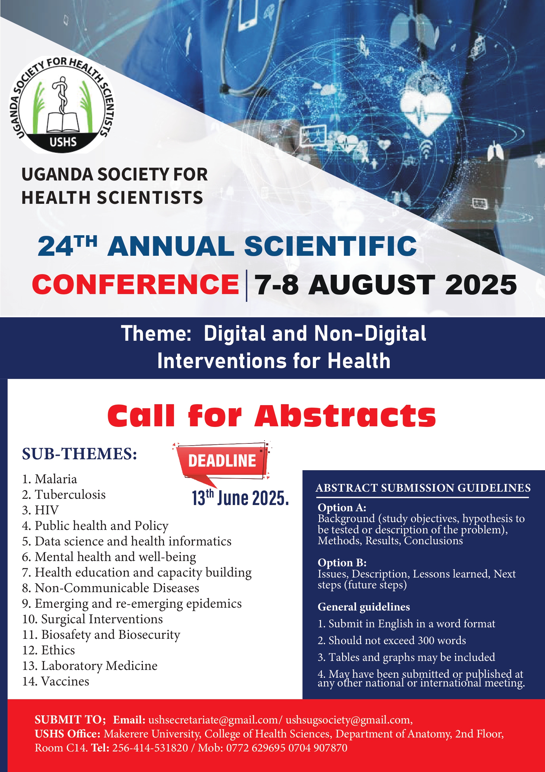 CALL FOR ABSTRACTS